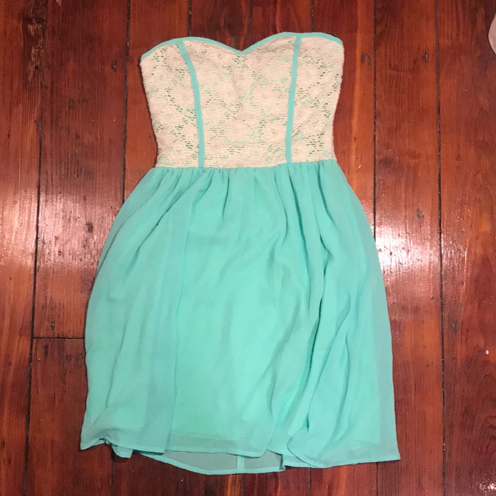 Turquoise buttons Goddess dress 👗 ✨💕